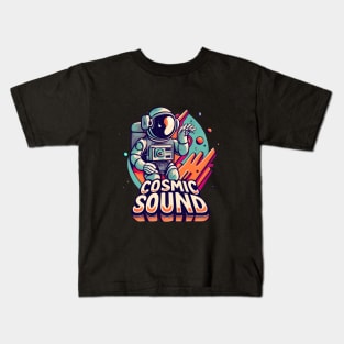 Cosmic Sound Astronaut Kids T-Shirt